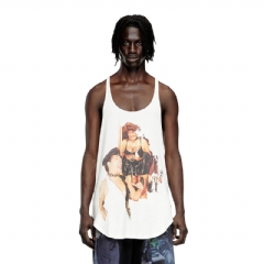 Diesel Men Tank top with graphic print White P015530SPCI