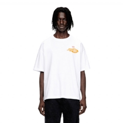 Diesel Men Cotton T-shirt with graphic print White A187310PLAT 