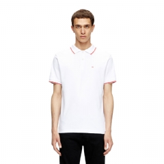 Diesel Men Polo shirt with micro Diesel embroidery White A150330JMAD