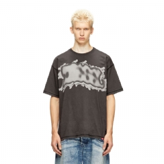 Diesel Men T-shirt with graffiti print Dark grey A215640TKCI