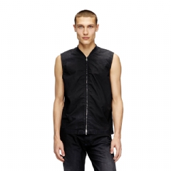 Diesel Men Sleeveless technical JoggJeans vest Black/Dark grey A18950068SJ