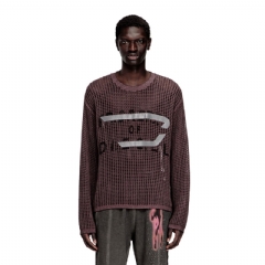 Diesel Men Long-sleeve mesh-knit top 61J A214270IHBB
