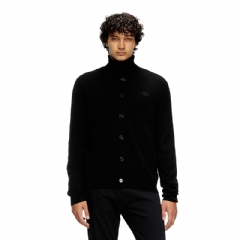 Diesel Men Wool and cashmere cardigan Black A130040GEAY