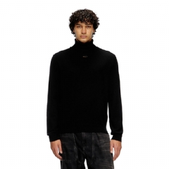 Diesel Men Turtleneck jumper in wool and cashmere Black A141770GEAY