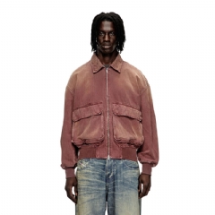 Diesel Men Jacket in coloured herringbone denim Brown A1578009M93