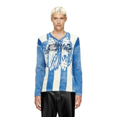 Diesel Men Inside-print striped jumper Blue/White A194710NKCJ