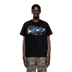 Diesel Men T-shirt with Oval D logo Black A195710PLAT