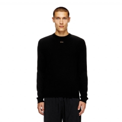Diesel Men Wool and cashmere jumper Black A124360GEAY