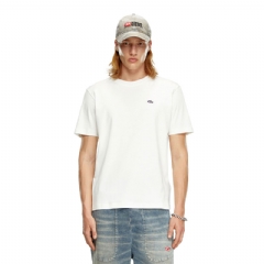 Diesel Men T-shirt with Oval D patch White A150560AIJU