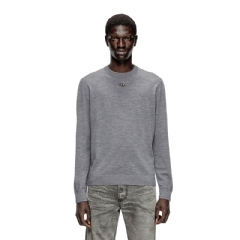 Diesel Men Wool jumper with cut-out logo Grey A174420DCCH