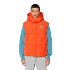 Diesel Men Polygiene ViralOff real down vest Orange A062860AEAI