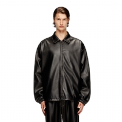 Diesel Men Jacket in treated technical fabric Black A192790LHBE