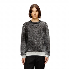 Diesel Men Jumper with faded reverse print Grey A217470BKCB