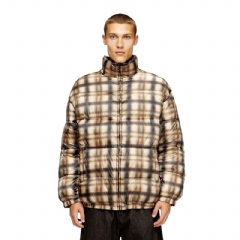 Diesel Men Reversible padded bomber jacket Black/Beige A218920ENBM