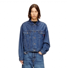 Diesel Men Trucker jacket in denim Medium blue A216800IRAA