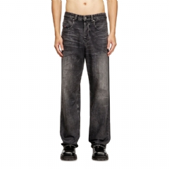 Diesel Men relaxed jeans 2001 d-macro 0cebc Black/Dark grey A184140CEBC