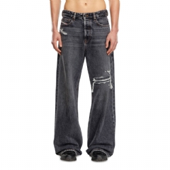 Diesel Men relaxed jeans 1996 d-sire 007f6 Black/Dark grey A06925007F6