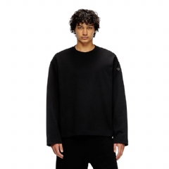 Diesel Men Sweatshirt with metallic logo Black A098570BMBJ