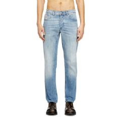 Diesel Men regular jeans 2023 d-finitive 0grdi Light Blue A102290GRDI