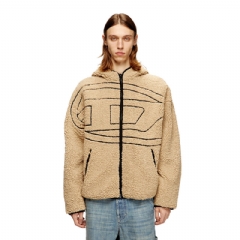 Diesel Men Teddy hoodie sweatshirt Beige A189470KIBT