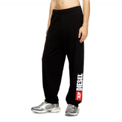 Diesel Men Cotton sweatpants with Diesel patch Black A200260GEAD