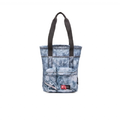 Diesel Men Tote bag in trompe l'oeil denim Blue P01533P8513