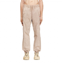 Diesel Men Washed nylon pants with side bands Beige A211120PLBH
