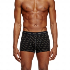 Diesel Men 3-pack boxer briefs with stylised logo Black/Brown A178320HGBD