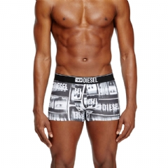 Diesel Men 3-pack boxer briefs in stretch cotton White/Black A193910DLBF