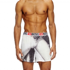 Diesel Men Boxer shorts with graphic print White P015860HGBI