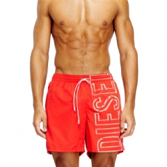 Diesel Men Swim shorts with oversized logo print Red A205070QKBJ