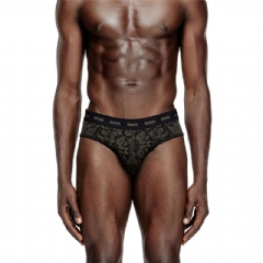 Diesel Men 3-pack stretch cotton briefs with Bandana print Black/White A178330AJFE