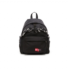 Diesel Men Backpack in destroyed denim and CORDURA® Black P01532P8512