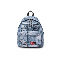 Diesel Men Backpack in trompe l'oeil denim Blue P01541P8513