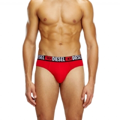 Diesel Men Three-pack of solid-colour briefs Black/Grey 00SH050DDAI