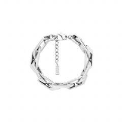 Diesel Men Stainless Steel Chain Bracelet Silver DX157700DJW