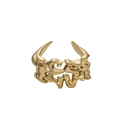 Diesel Men Stainless steel cuff bracelet Gold DX166000DJW  