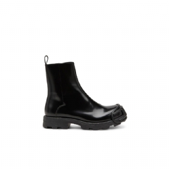 Diesel Men D-Hammer-Leather Chelsea boots with Oval D toe caps Black Y03254P5268