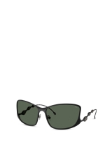 Diesel Men Rectangle sunglasses Dark Green LX101300LEN