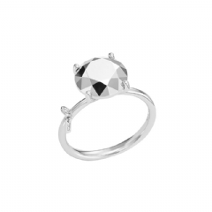 Diesel Men Diamond Cut Sterling Silver Ring Silver DL135300DJW