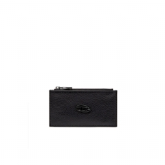 Diesel Men Flat card holder in grainy leather Black X10299P0685