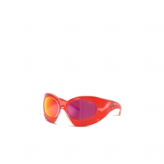 Diesel Men Wraparound shape sunglasses Orange LX301400LEC