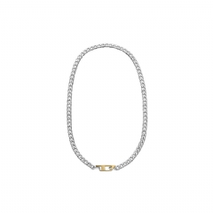 Diesel Men Stainless steel chain necklace Silver DX134300DJW