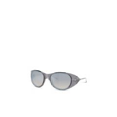 Diesel Men Iconic oval sunglasses Light Grey LX300300LEC