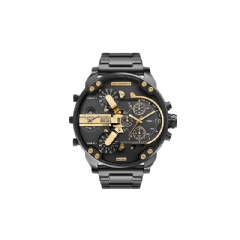 Diesel Men Mr. Daddy Two-Tone Stainless Steel Watch Dark grey DZ748400QQQ
