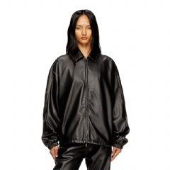 Diesel Women Jacket in treated technical fabric Black A192790LHBE