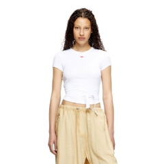 Diesel Women T-shirt with wrap ties White A193370EJAI