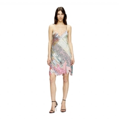 Diesel Women Polo mini dress with front buttons Brown A192780JLBU