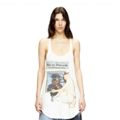 Diesel Women Tank top with graphic print White P015520SPCI