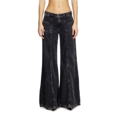 Diesel Women flare jeans d-akii 068hn Black/Dark grey A12808068HN